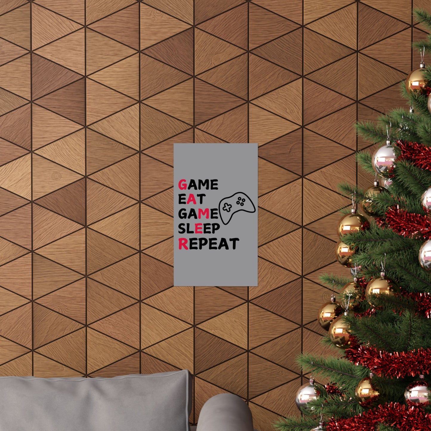 Gaming Poster - Game Eat Sleep Repeat Decor