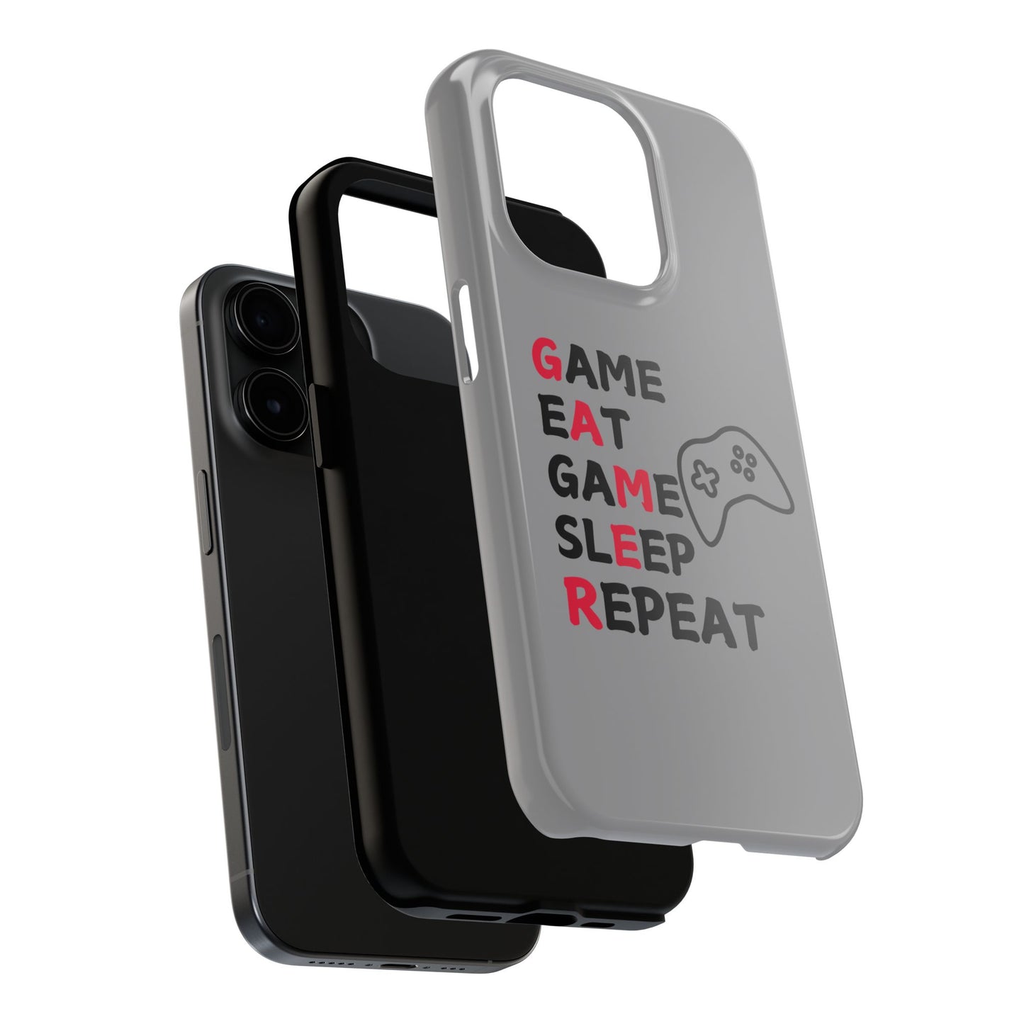 Gamer Phone Case - 'Game, Eat, Sleep, Repeat'