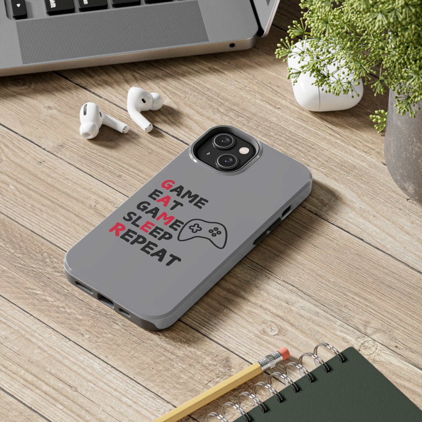 Gamer Phone Case - 'Game, Eat, Sleep, Repeat'