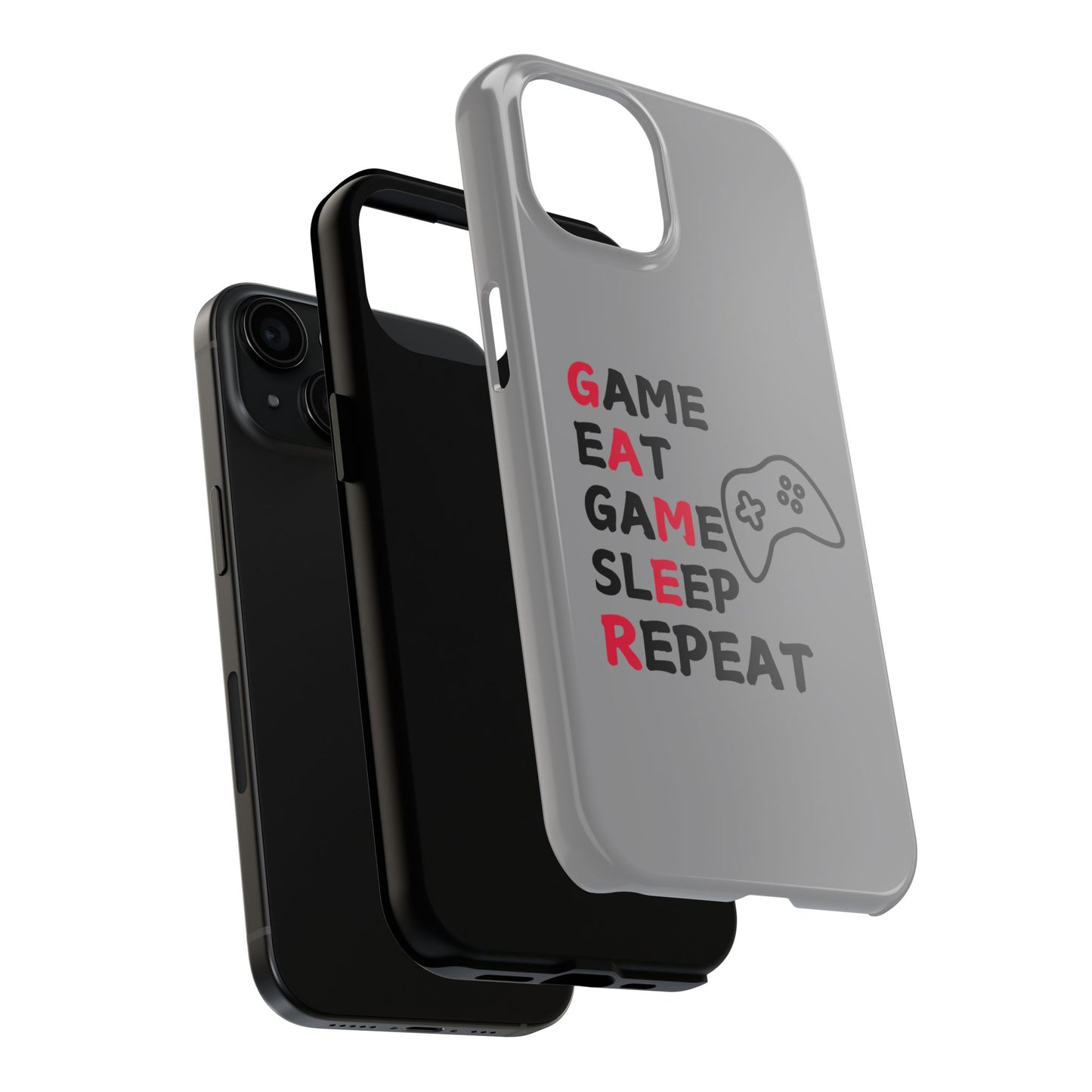 Gamer Phone Case - 'Game, Eat, Sleep, Repeat'