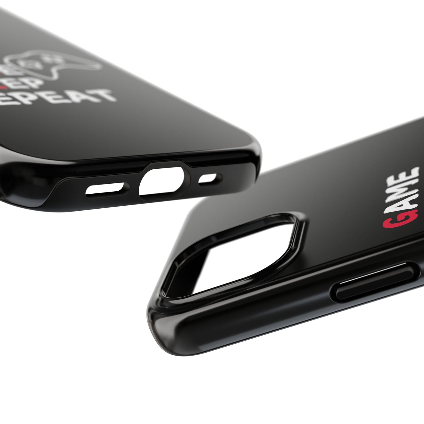 Gamer Tough Phone Case - Eat Game Sleep Repeat Design