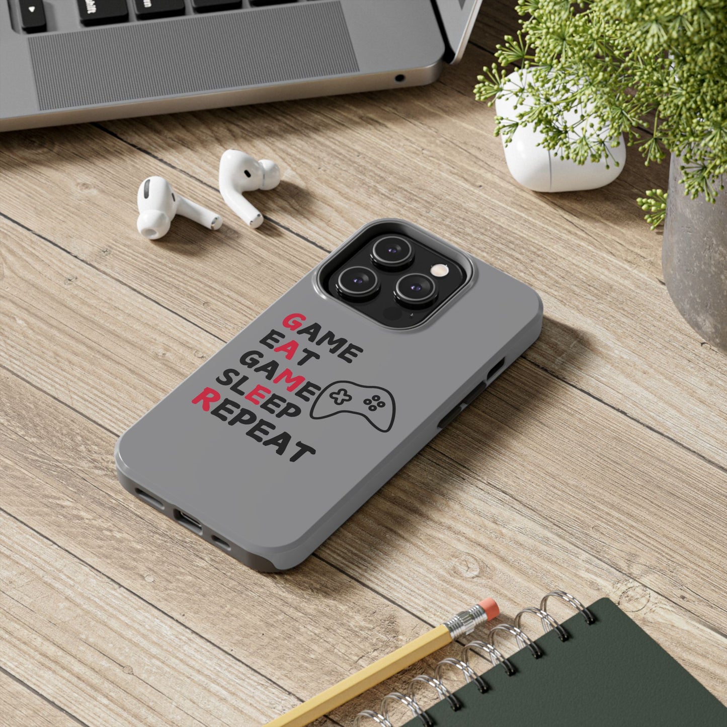 Gamer Phone Case - 'Game, Eat, Sleep, Repeat'