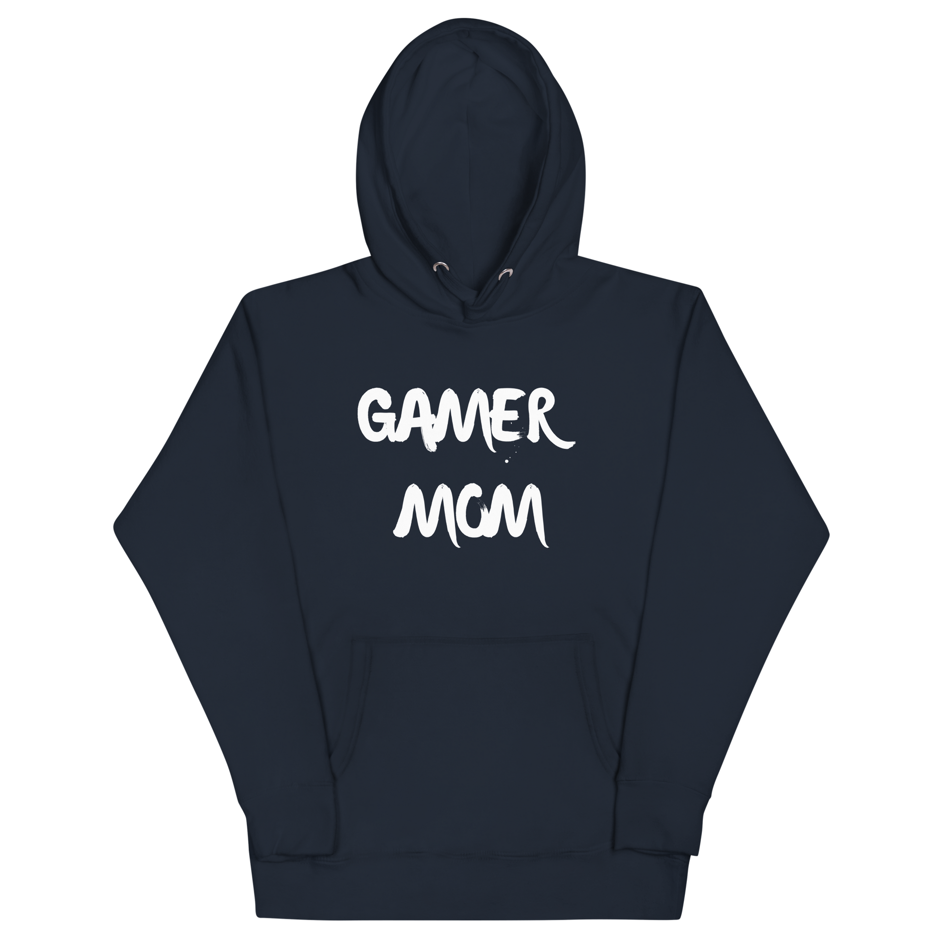 Gamer Mom with controller Logo on Navy - Adult Unisex Hoodie