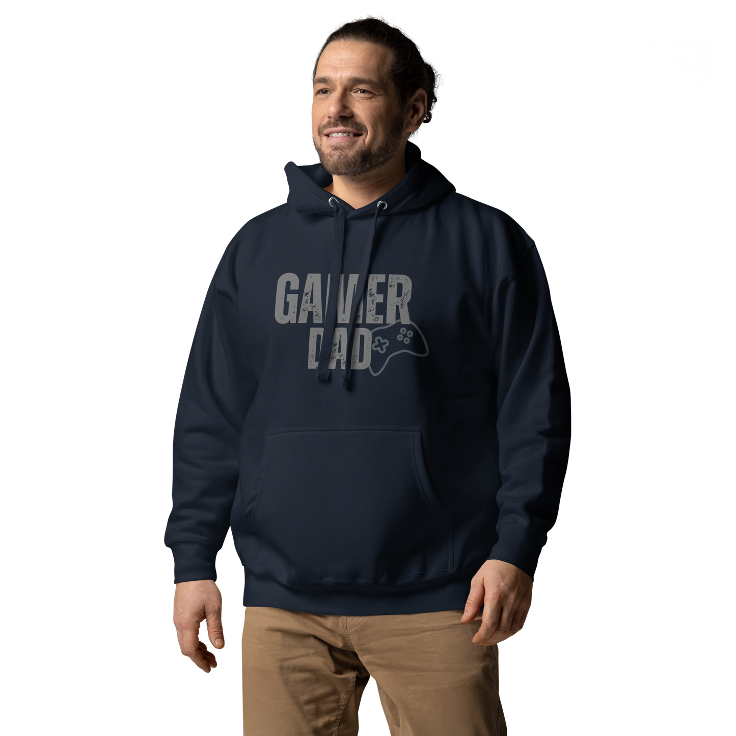 Gamer Dad Logo on navy- Unisex Hoodie