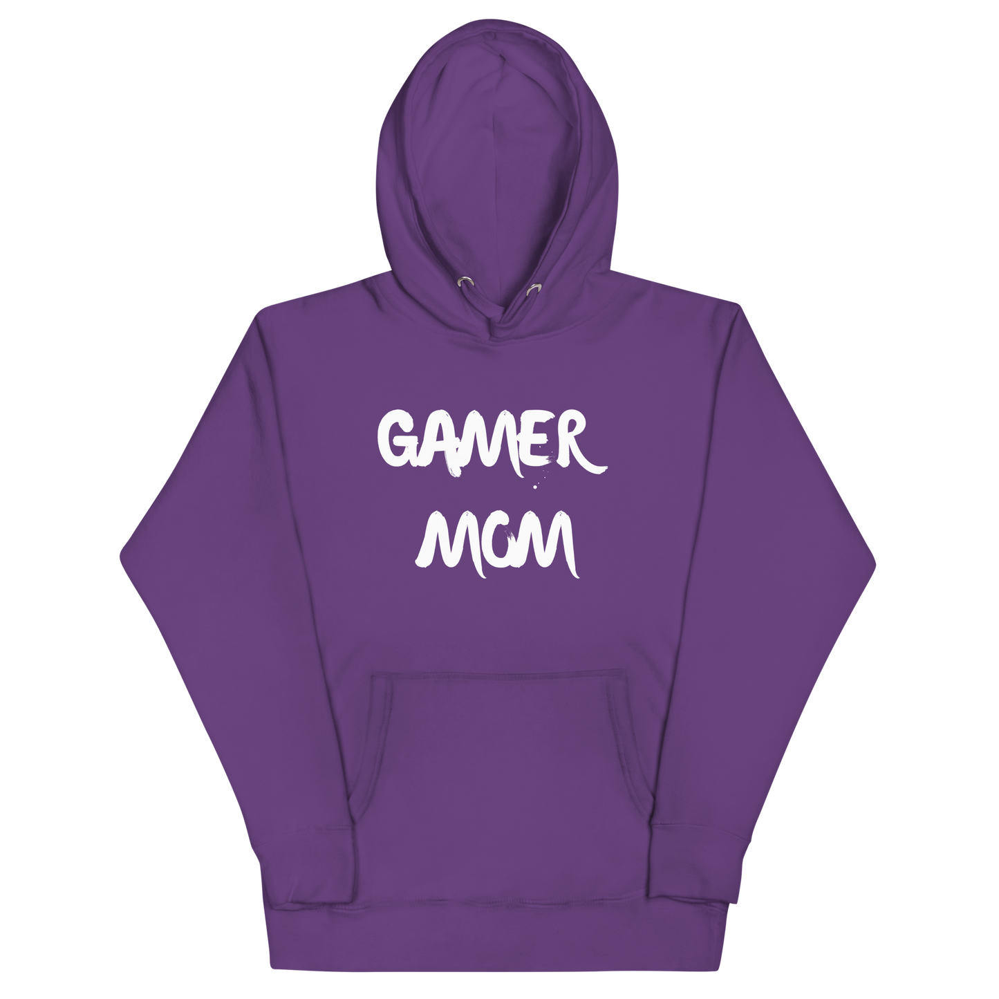 Gamer Mom with controller Logo on Purple - Adult Unisex Hoodie